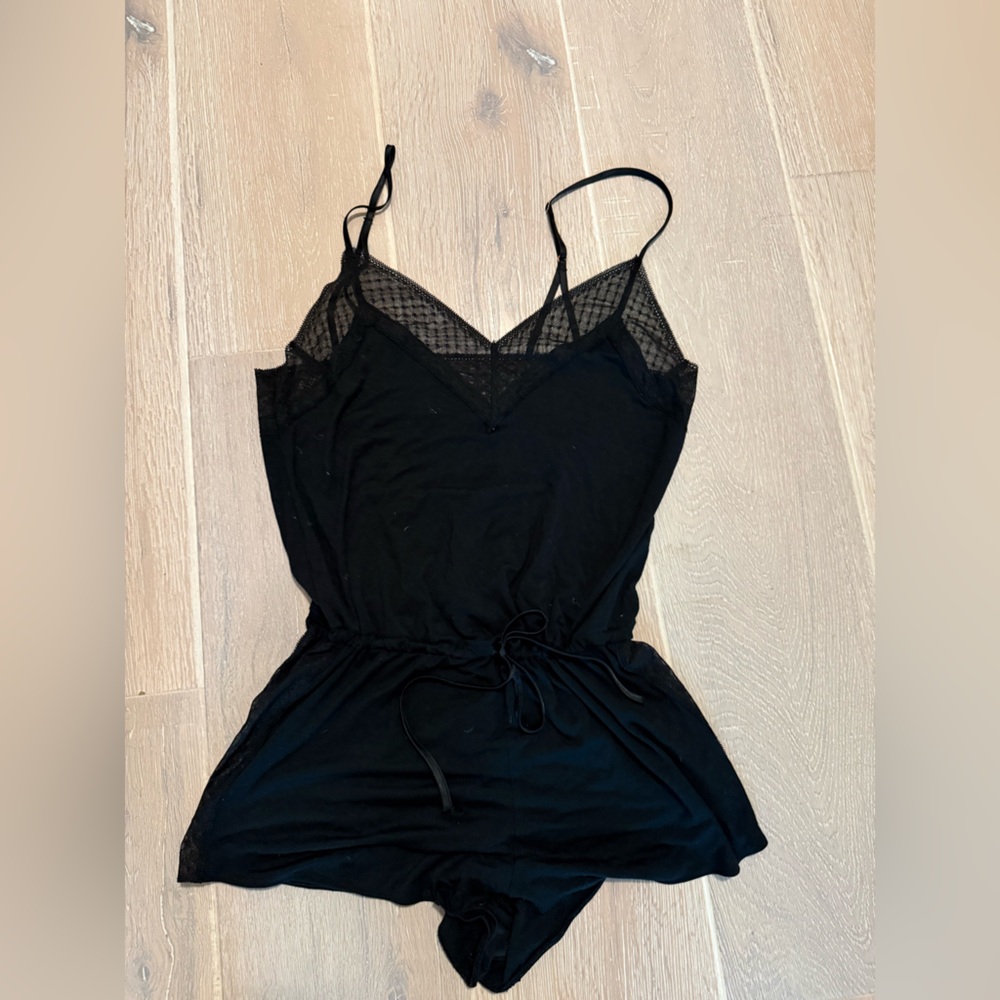Victoria's Secret Black Lace Chemise